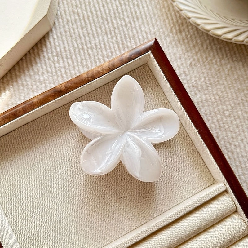 High-end marble, flow, frosted egg flower, back of the head, updo, shark, new hair clip wholesale, hair clip, claw clip detail image 4