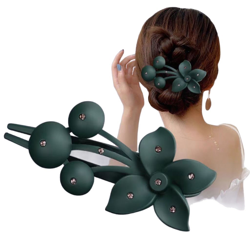 Wholesale of large-sized flower-shaped duckbill hair clips and hairpins, popular platter hairstyle bestsellers, stylish scratch-off new headwear for women at the back of the head Item Picture