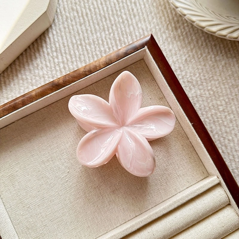 High-end marble, flow, frosted egg flower, back of the head, updo, shark, new hair clip wholesale, hair clip, claw clip detail image 8