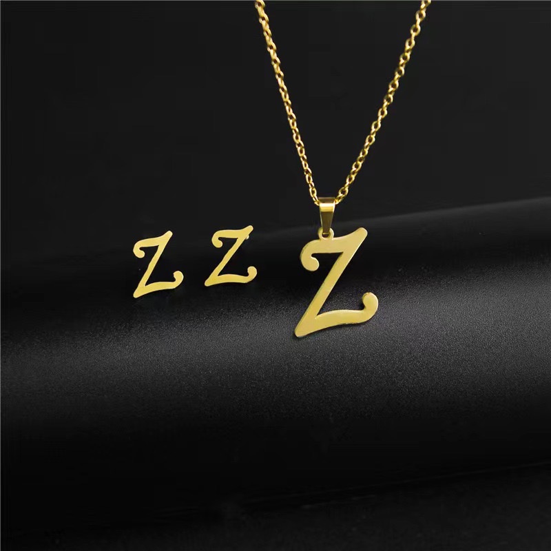 Classic stainless steel letter Z