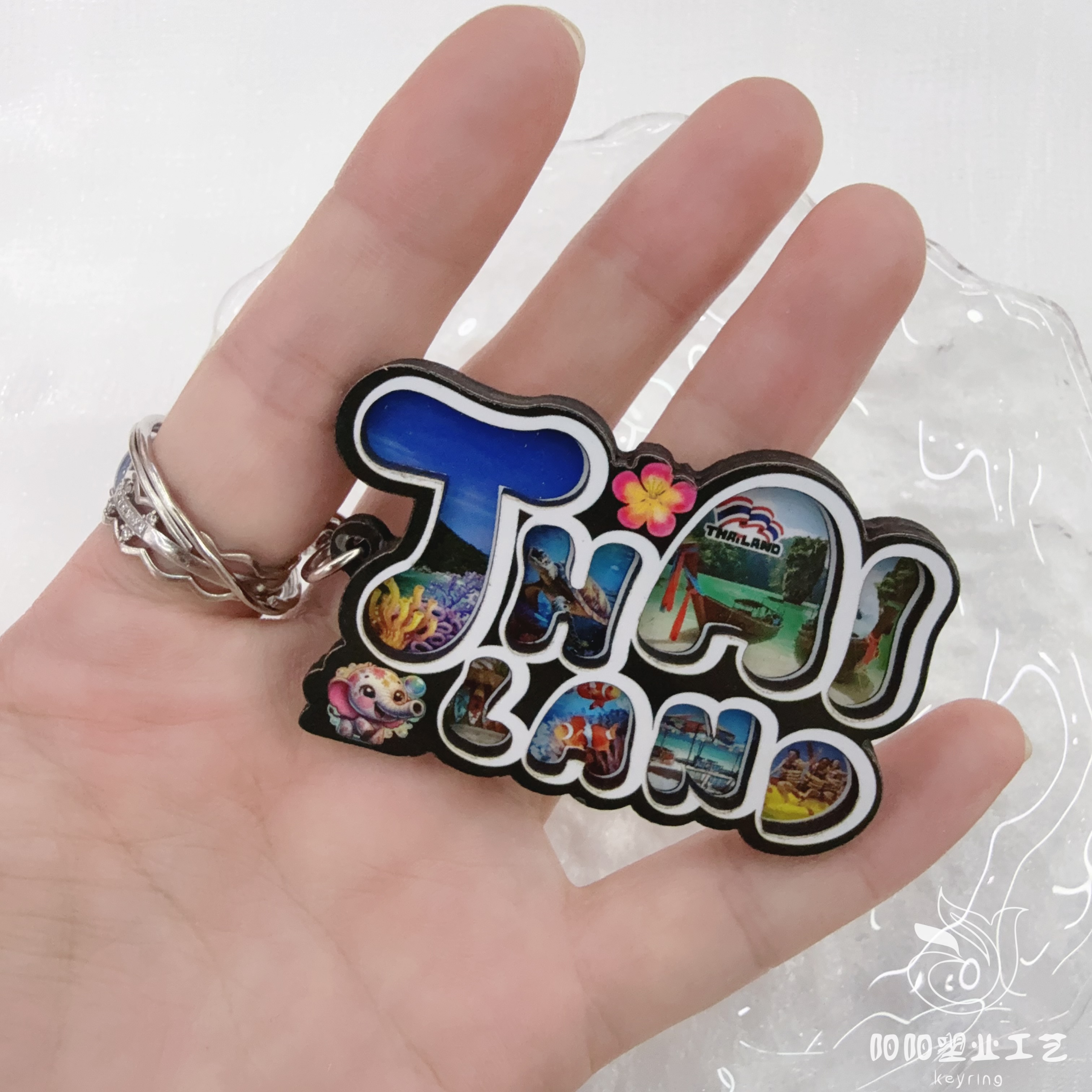 旅游纪念品挂件礼品伴手礼字母特定设计款独立设计创意定制圣诞五角星挂饰