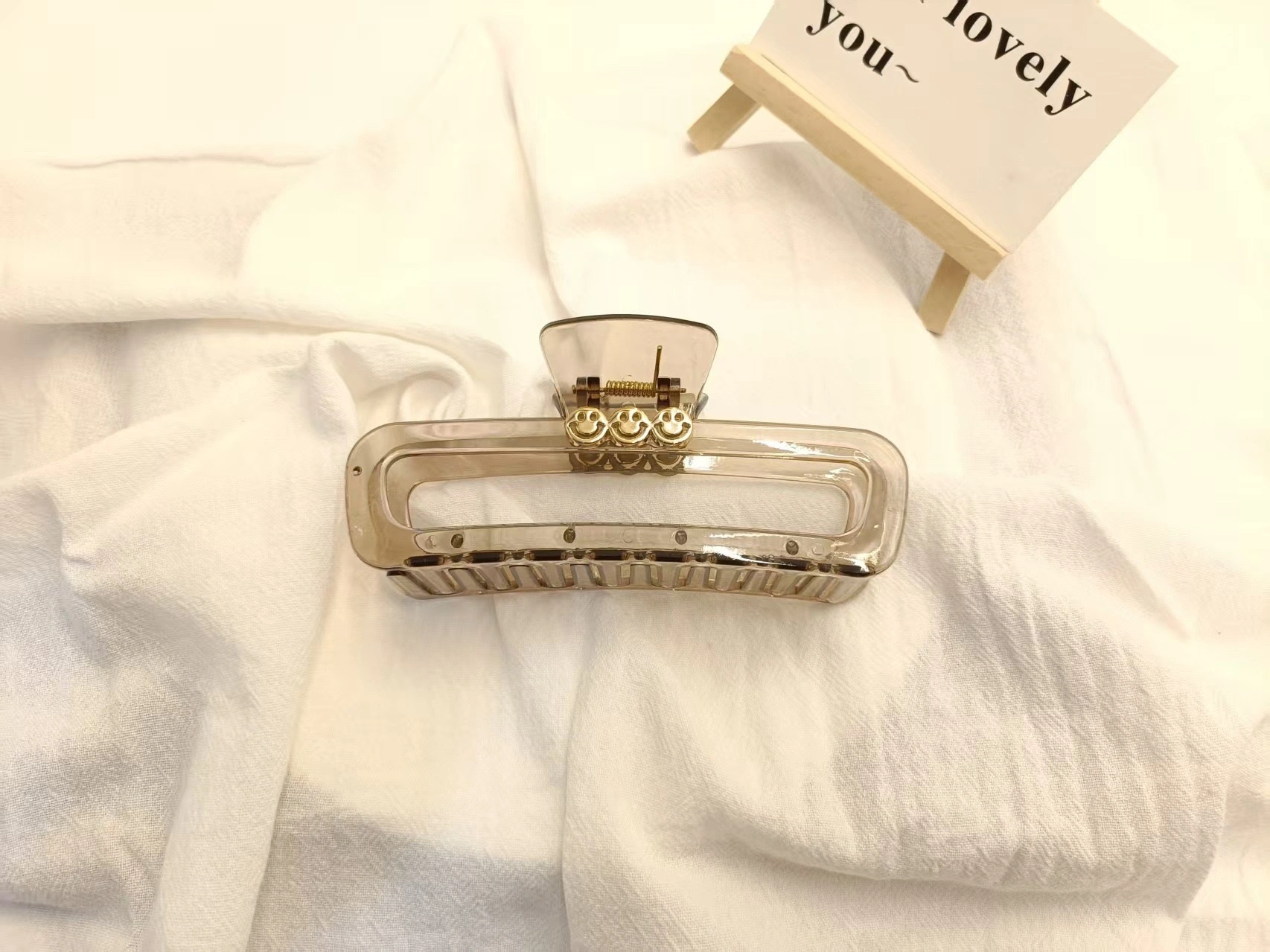 Elegant and matte hairpin at the back of the head, high-end letter hairpin, multiple 13cm large shark clip detail image 8