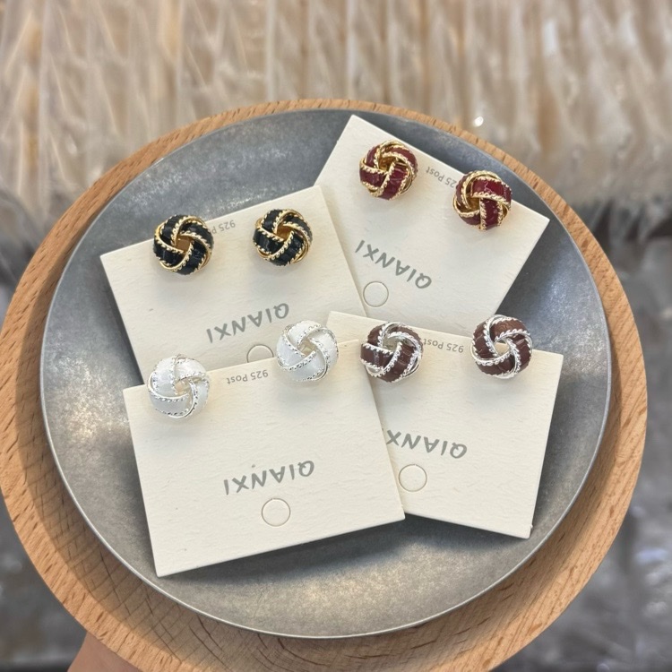 时尚手工滴油耳钉耳饰个性耳钉简约气质女款耳饰品配饰潮流百搭