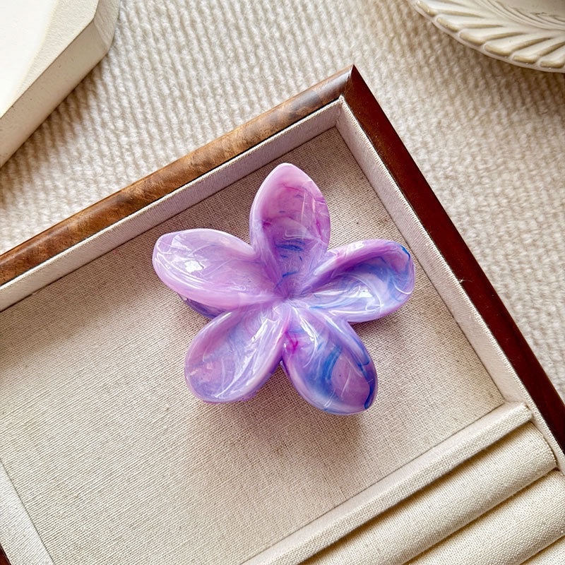 High-end marble, flow, frosted egg flower, back of the head, updo, shark, new hair clip wholesale, hair clip, claw clip detail image 10