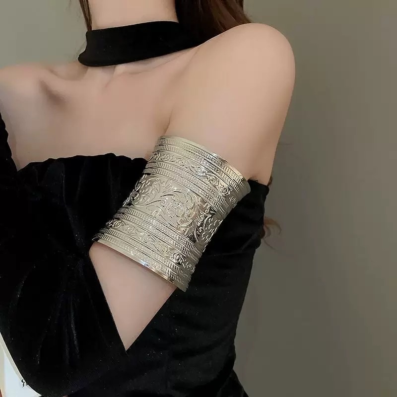 金属格纹手镯欧美手环小众时尚高级感手饰批发手镯详情图1