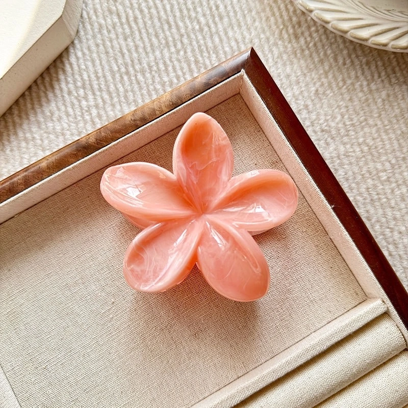 High-end marble, flow, frosted egg flower, back of the head, updo, shark, new hair clip wholesale, hair clip, claw clip detail image 13