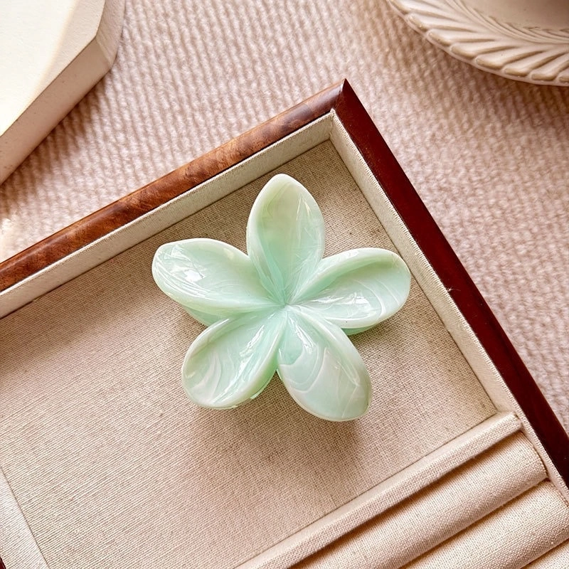 High-end marble, flow, frosted egg flower, back of the head, updo, shark, new hair clip wholesale, hair clip, claw clip detail image 3