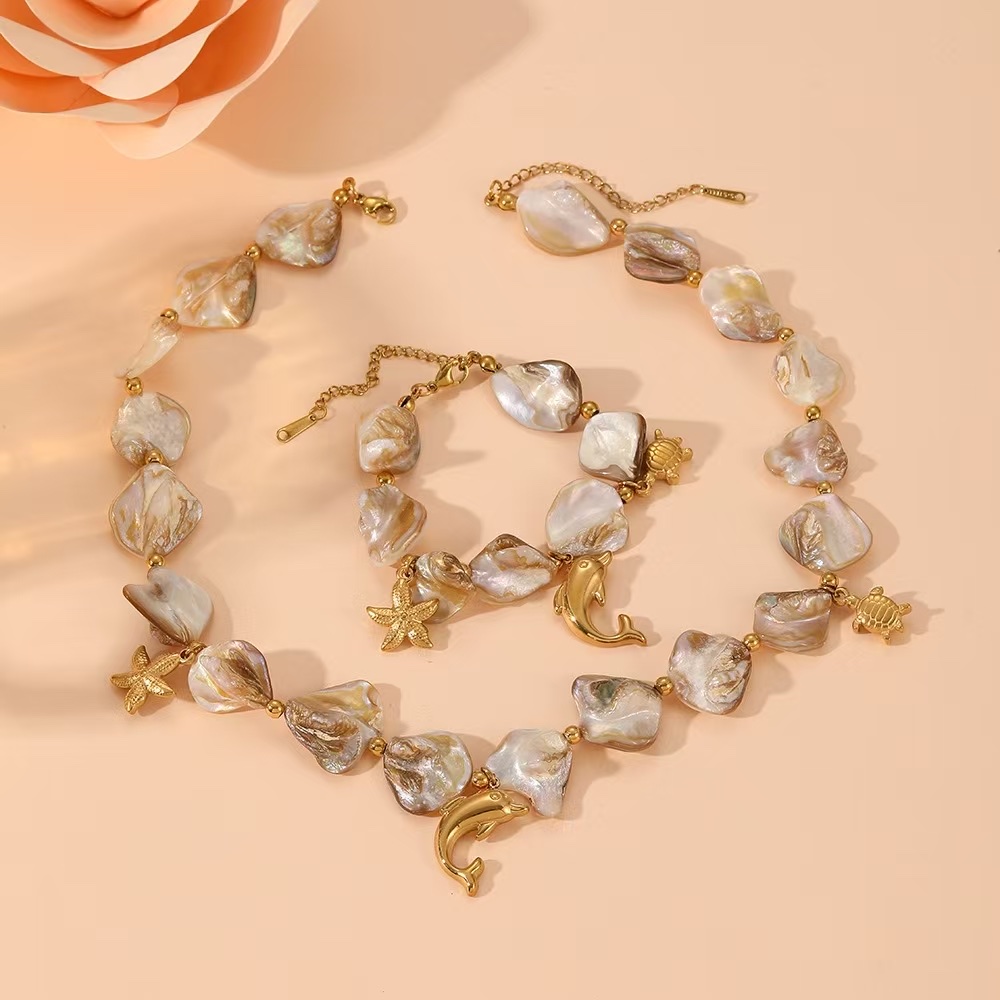 沙滩贝壳饰品民族风锁骨链时尚饰品百搭个性项链女简约潮流配饰锁骨链详情图3