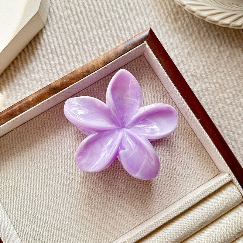 High-end marble, flow, frosted egg flower, back of the head, updo, shark, new hair clip wholesale, hair clip, claw clip Application Scenario