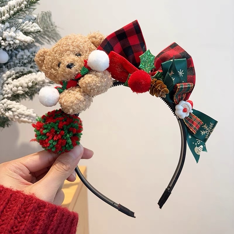 韩版绒头箍发箍手工发带发箍宝宝发饰多款可选毛绒发箍布艺9