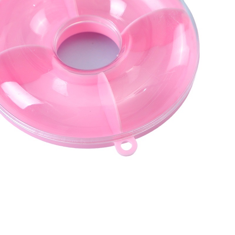 New candy storage box, portable and cute doughnut accessory box, makeup desk storage box, organizing items, children's jewelry box detail image 4