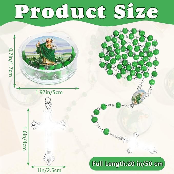 8-corner box cross necklace, green scented wooden beads, 6mm mixed picture, Virgin Mary baptism, wholesale of foreign trade accessories Application Scenario