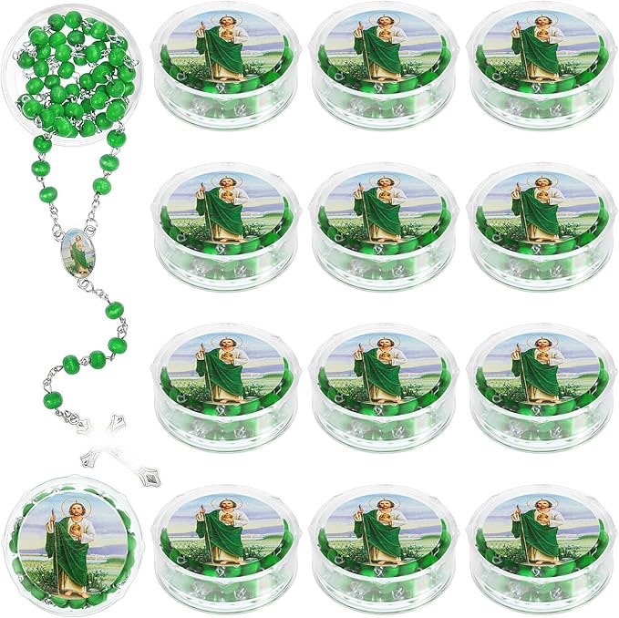 8-corner box cross necklace, green scented wooden beads, 6mm mixed picture, Virgin Mary baptism, wholesale of foreign trade accessories 8-corner box cross necklace, green scented wooden beads, 6mm mixed picture, Virgin Mary baptism, wholesale of foreign trade accessories