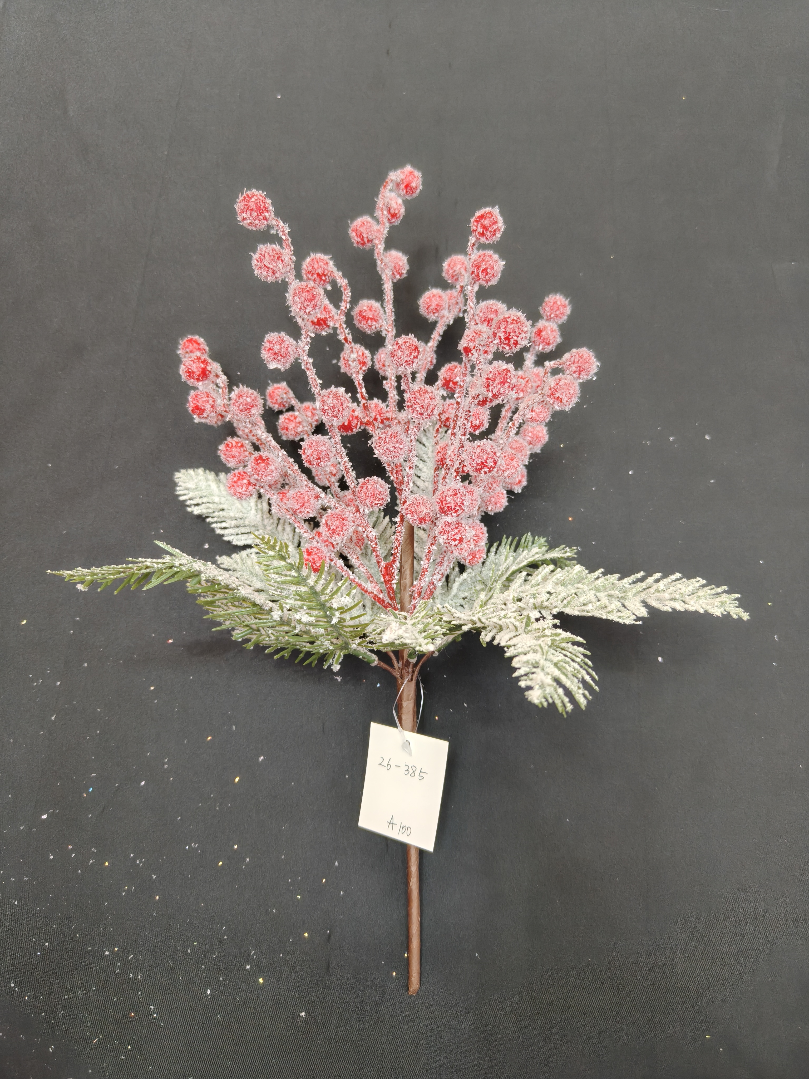 圣诞节装饰品圣诞树圣诞红果洒雪圣诞蝴蝶结圣诞节装饰用品节日布置用品