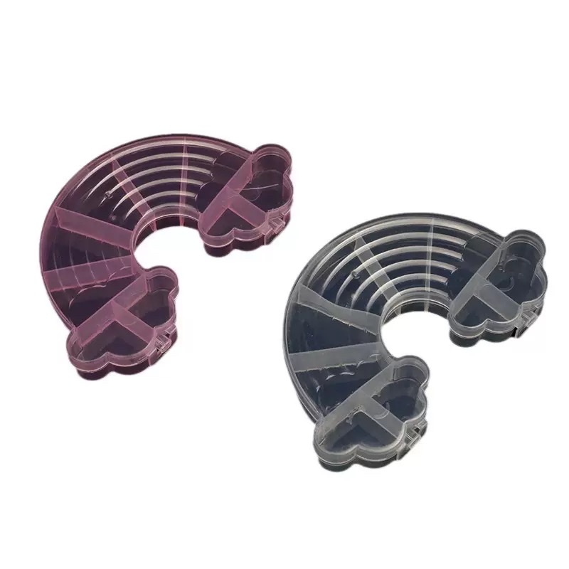 Rainbow DIY Children's rubber band storage box, beaded cartoon transparent box, available in two colors, 9-compartment jewelry box detail image 5