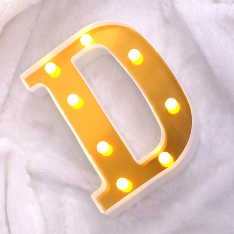 字母灯D