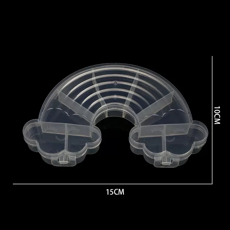 Rainbow DIY Children's rubber band storage box, beaded cartoon transparent box, available in two colors, 9-compartment jewelry box detail image 2