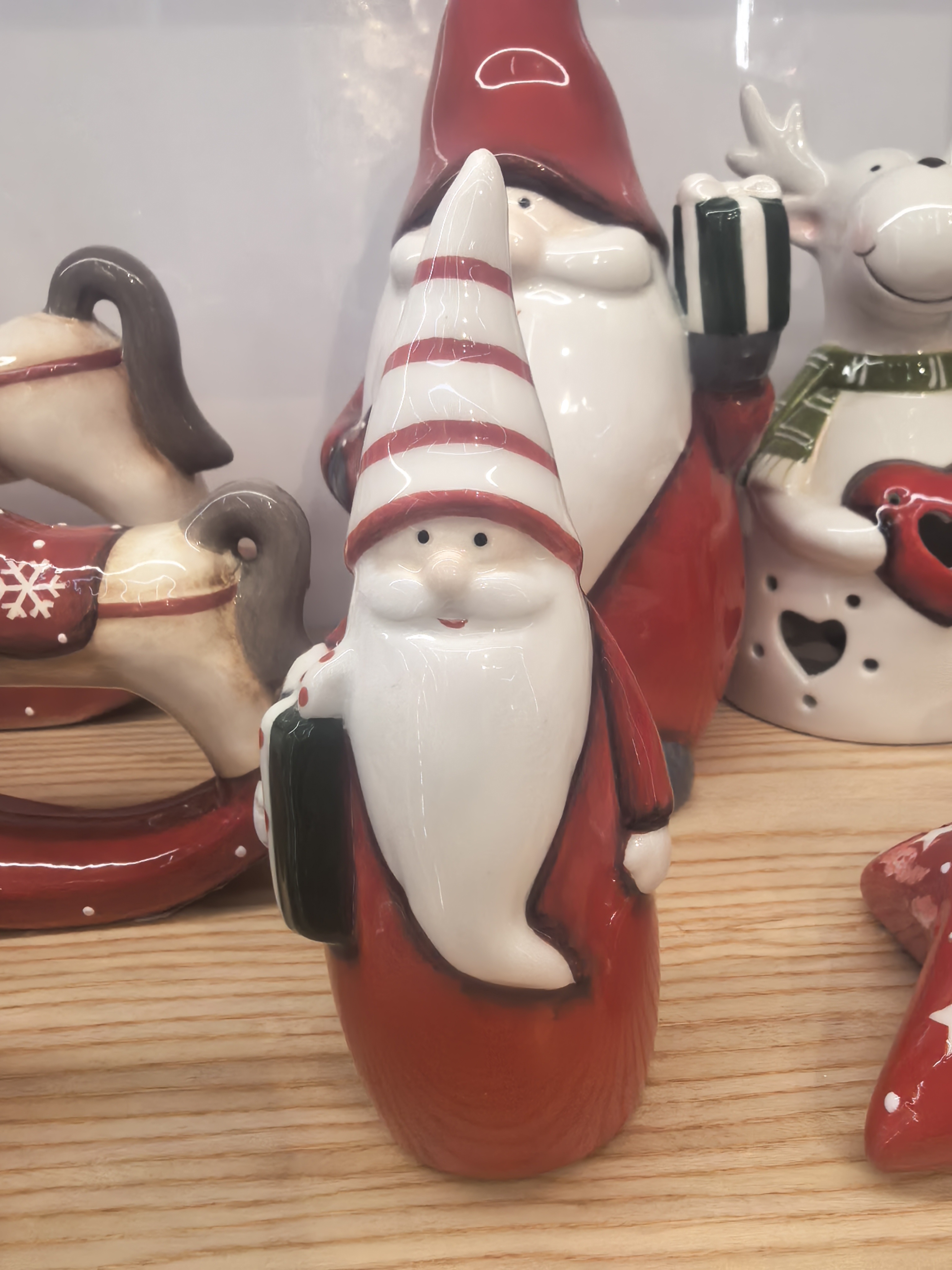 圣诞节装饰圣诞老人挂件圣诞礼物包装蝴蝶结创意节日布置