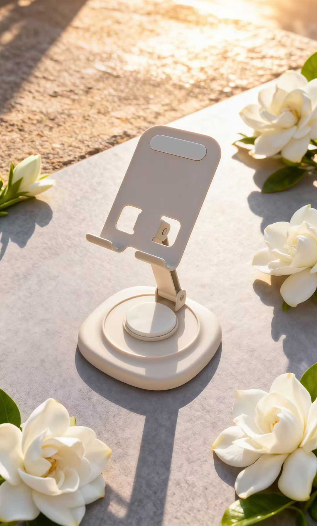 ins rotatable metal phone stand, desktop TV series watching wonder, foldable live streaming stand. detail image 8