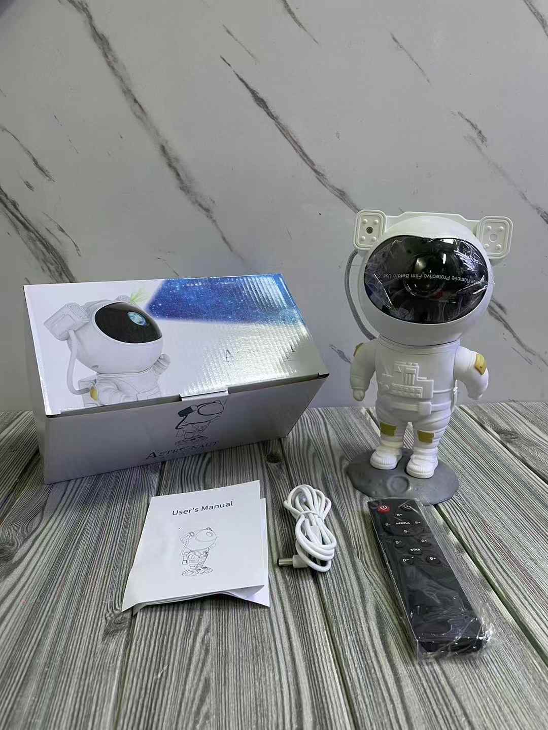 宇航员星空投影灯太空人北极光蓝牙小夜灯卧室满天星光氛围灯详情图8