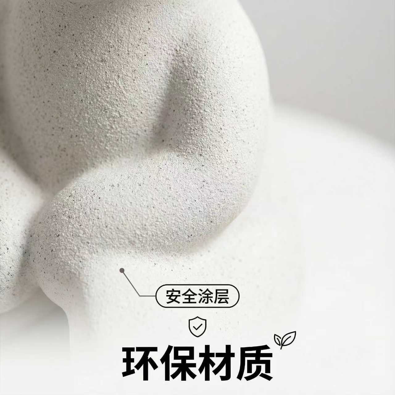 创意庭院盆栽底座玻璃钢凳子小平头花盆架客厅沙发边几细节图