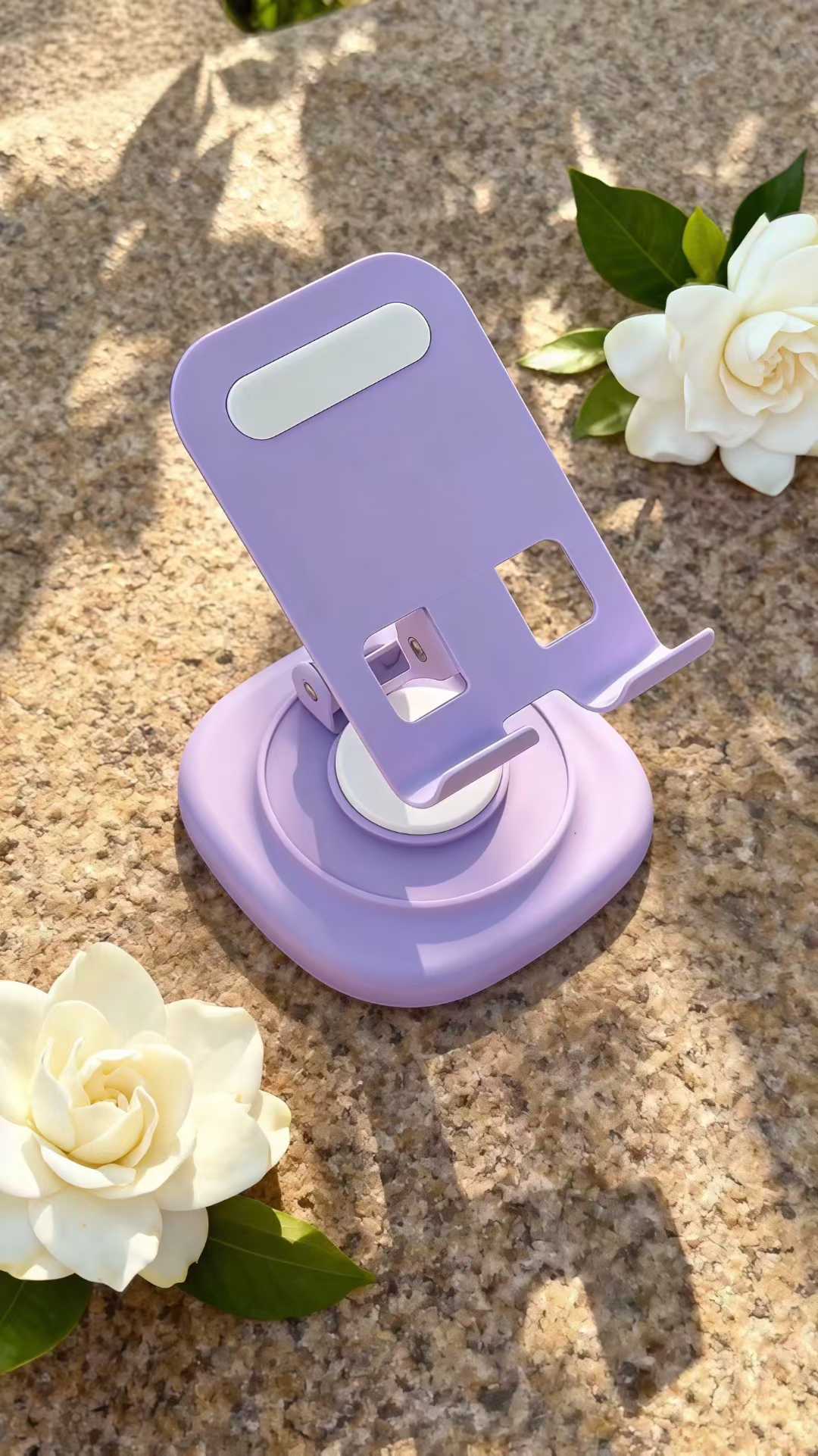 ins rotatable metal phone stand, desktop TV series watching wonder, foldable live streaming stand. detail image 9