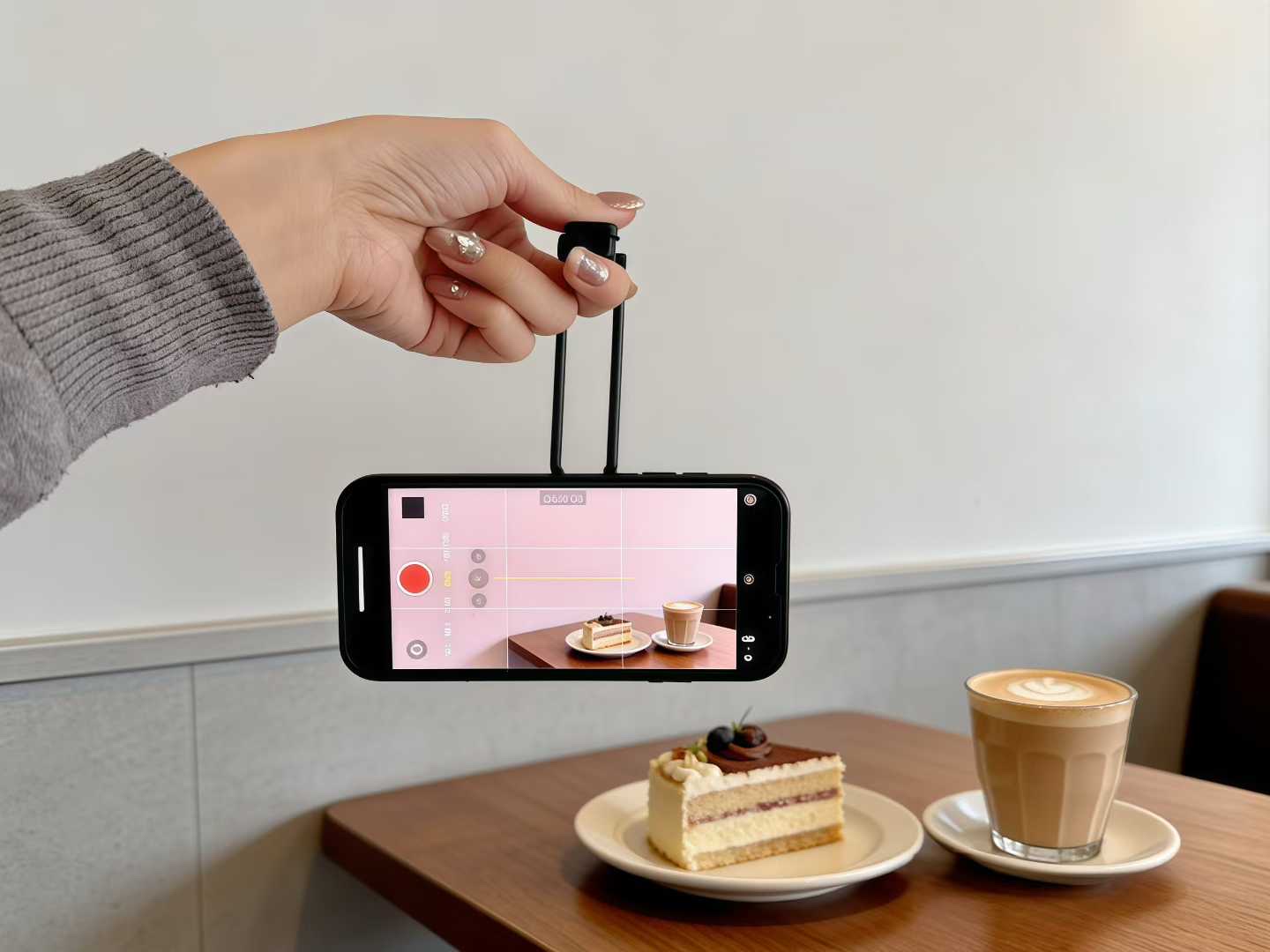 Magnetic phone stand, mobile phone shooting folding magnetic stand, selfie overhead shooting folding tripod stand, portable stand