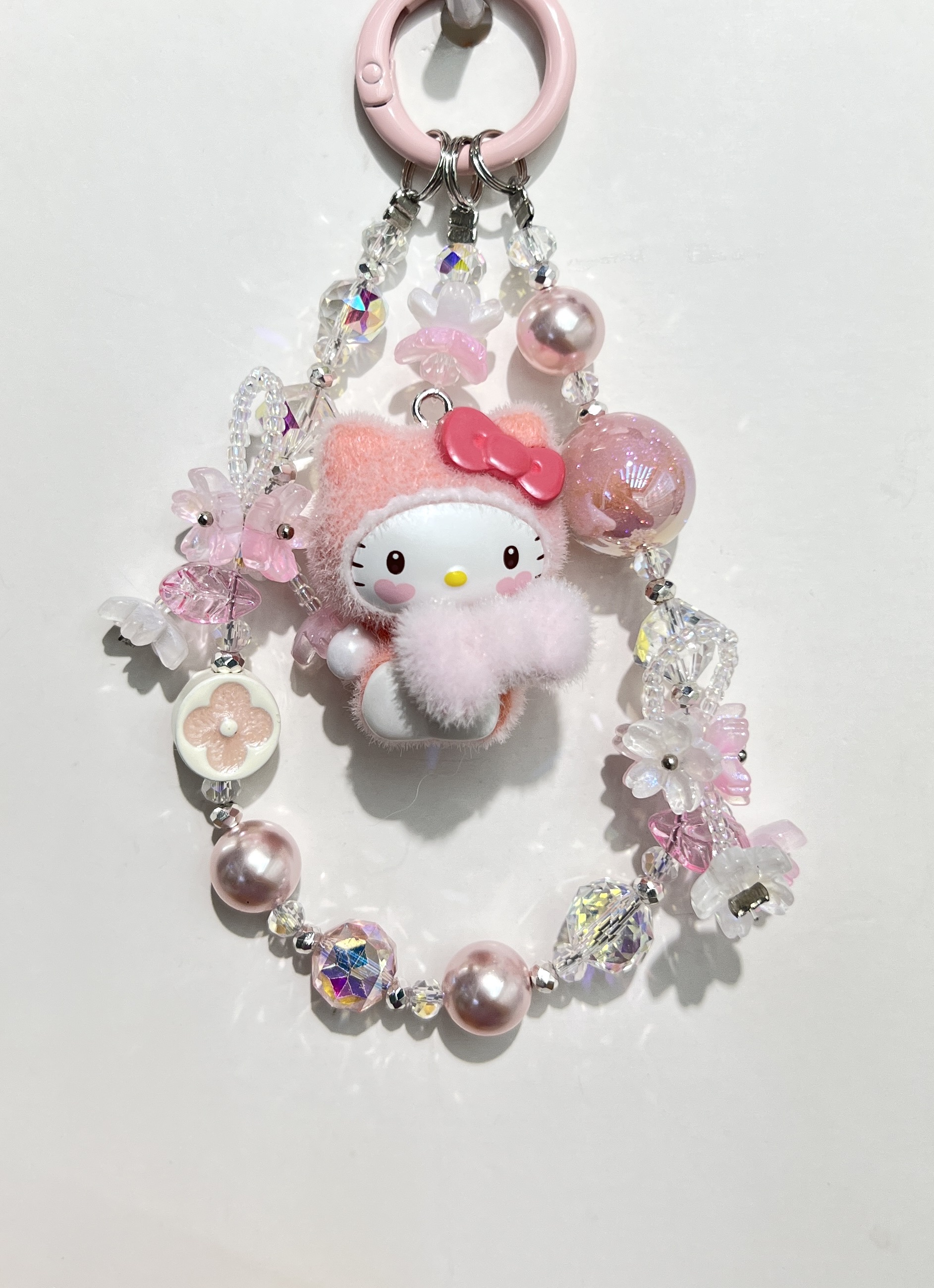 植绒kitty猫手机链详情图1