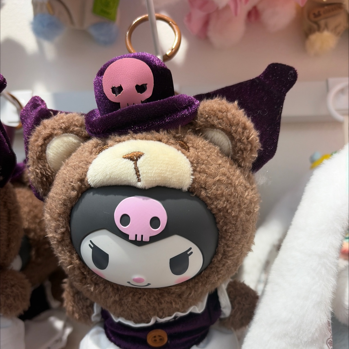 Plush pendant skull rice