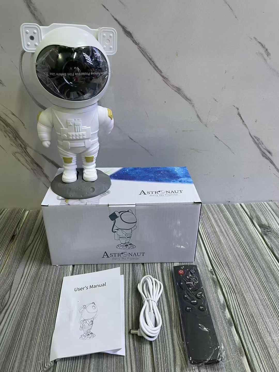 宇航员星空投影灯太空人北极光蓝牙小夜灯卧室满天星光氛围灯详情图7