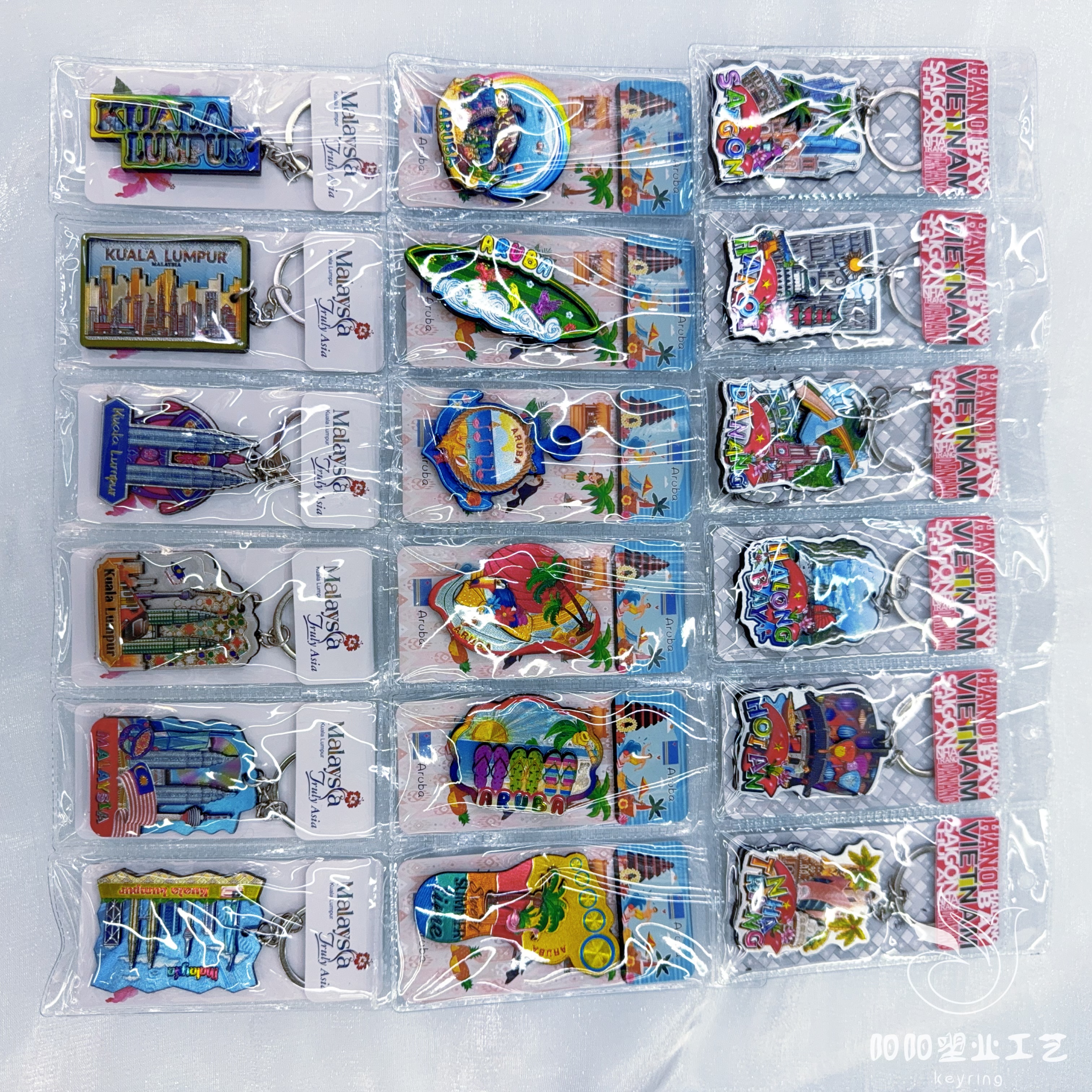 纪念品铝箔钥匙扣定制银箔工艺旅游纪念品定制压纹挂件钥匙扣伴手礼促销产品详情图3