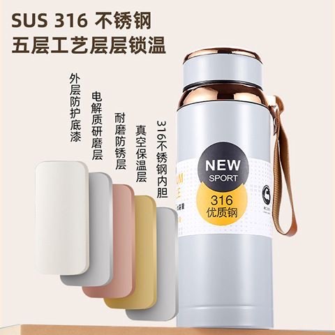 316 stainless steel insulated cups for men and women, large-capacity outdoor insulated water cups, portable sports water bottles for students in vehicles, others 800ML/1000ML Application Scenario