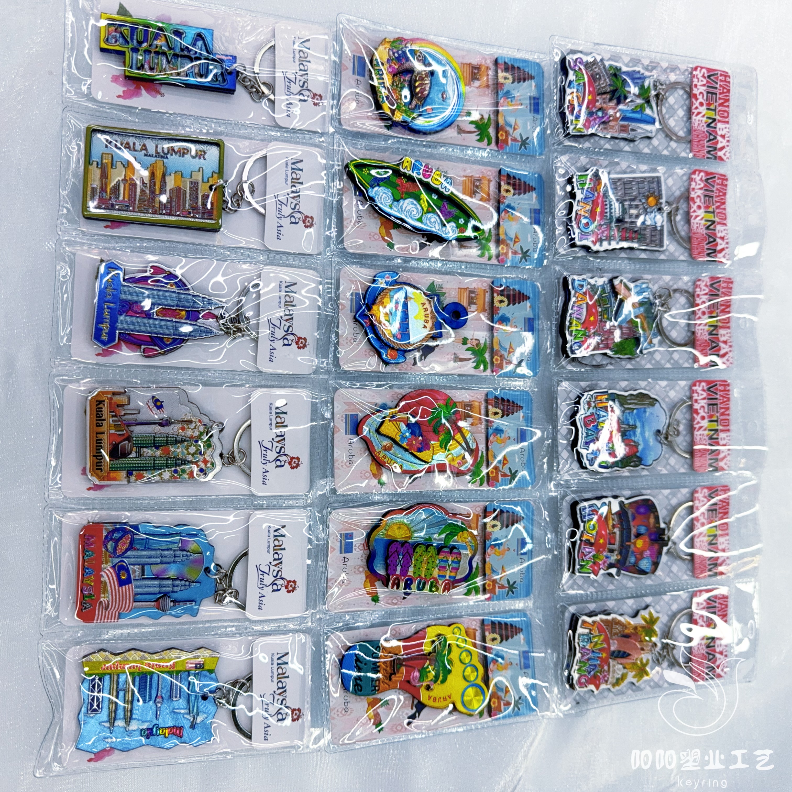 纪念品铝箔钥匙扣定制银箔工艺旅游纪念品定制压纹挂件钥匙扣伴手礼促销产品详情图2