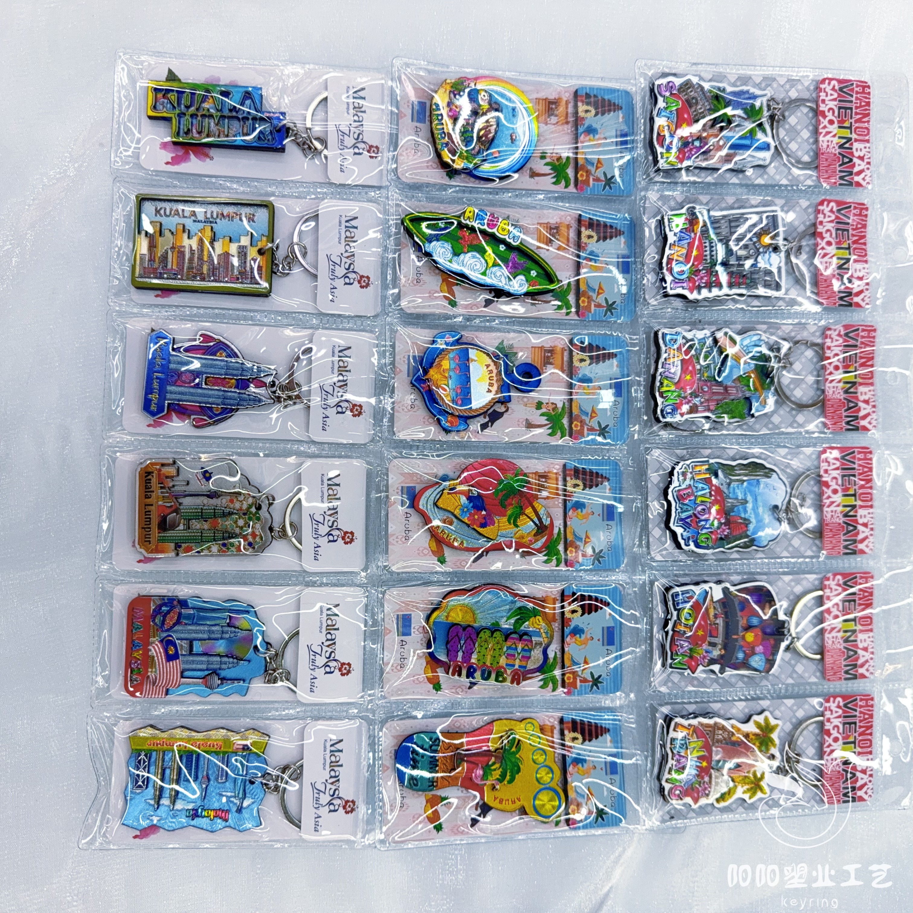 纪念品铝箔钥匙扣定制银箔工艺旅游纪念品定制压纹挂件钥匙扣伴手礼促销产品详情图4