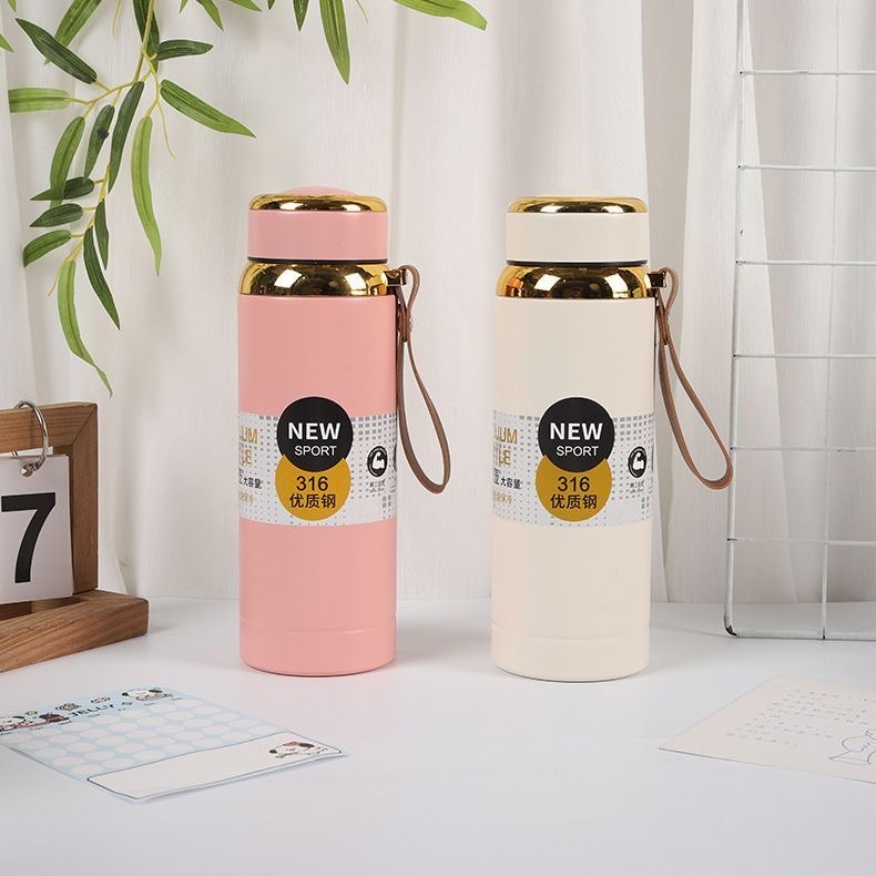 316 stainless steel insulated cups for men and women, large-capacity outdoor insulated water cups, portable sports water bottles for students in vehicles, others 800ML/1000ML details Picture