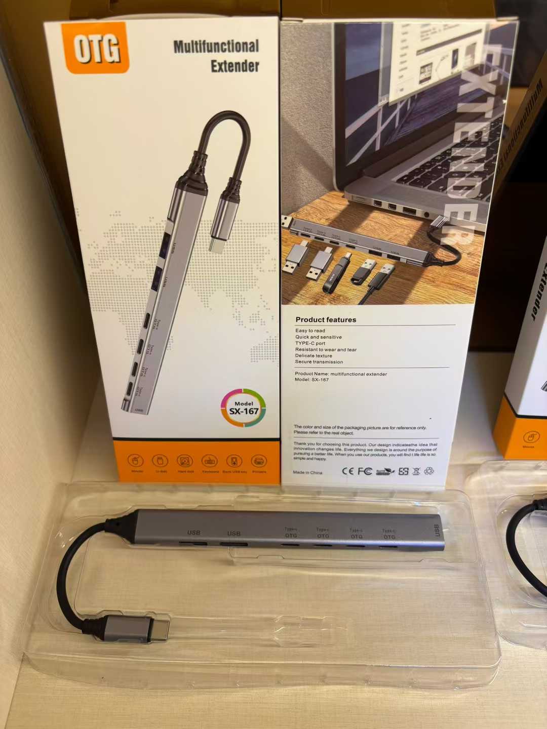 Extender, extension cord, plug conversion, multi-interface manifold, Type-C. detail image 4