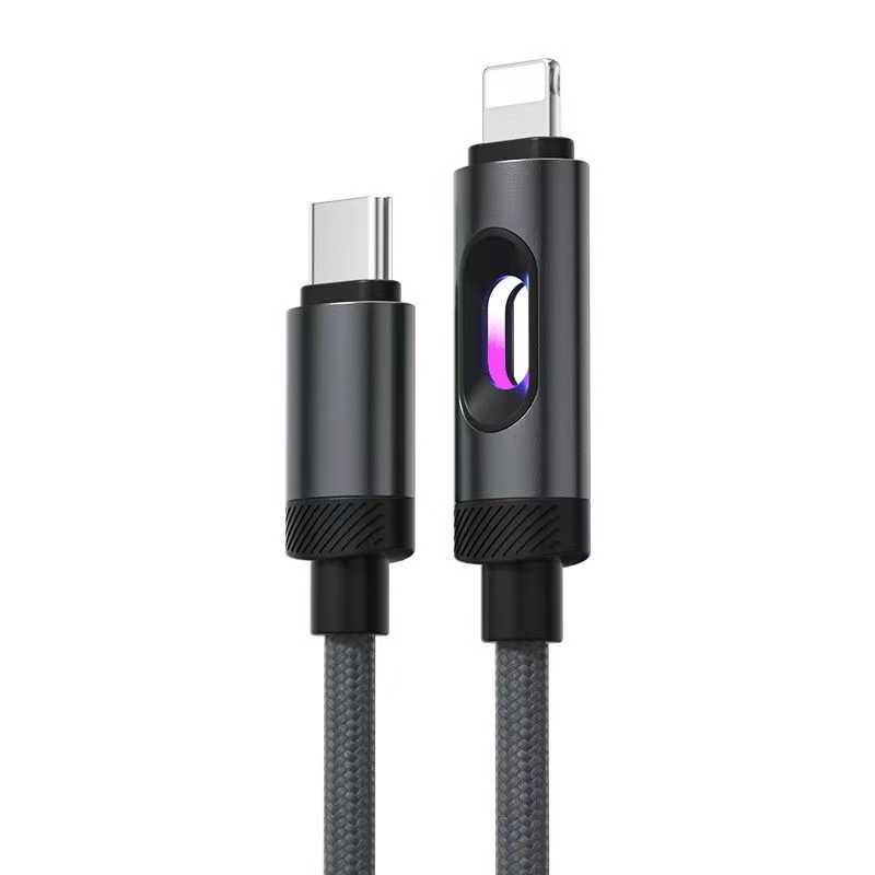 The new product features a dazzling aurora gradient rainbow light-emitting lamp wire suitable for fast charging detail image 3