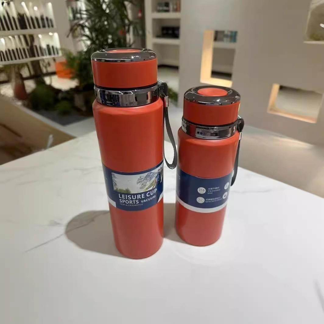 Wholesale of cross-border 316 stainless steel sun flasks, insulated cups, business household water kettles, simple outdoor sports water cups details Picture