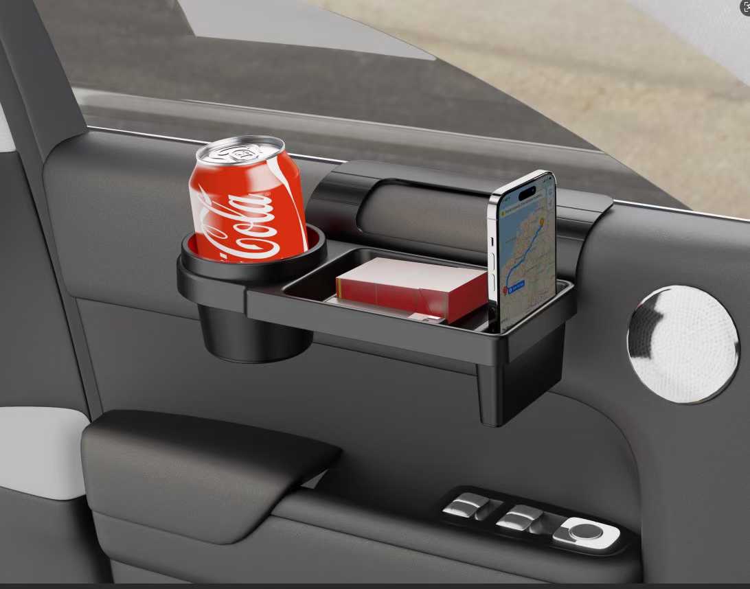 K822车载多功能手机置物盒汽车钥匙收纳车窗门边杂物水杯架车窗详情图7