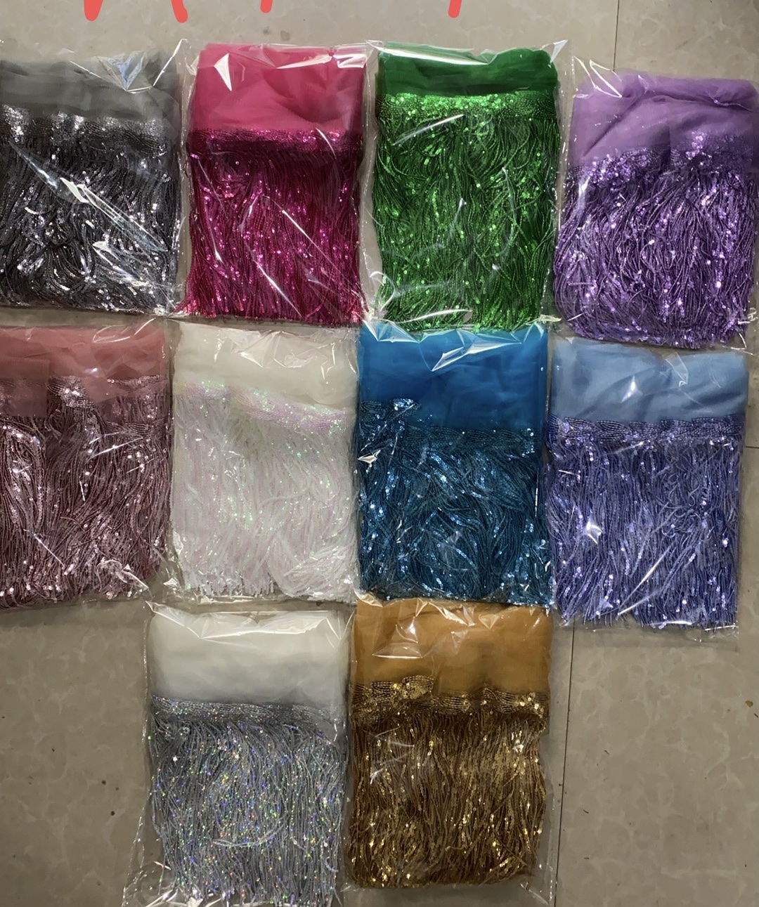 镭射亮片，树叶亮片细节图