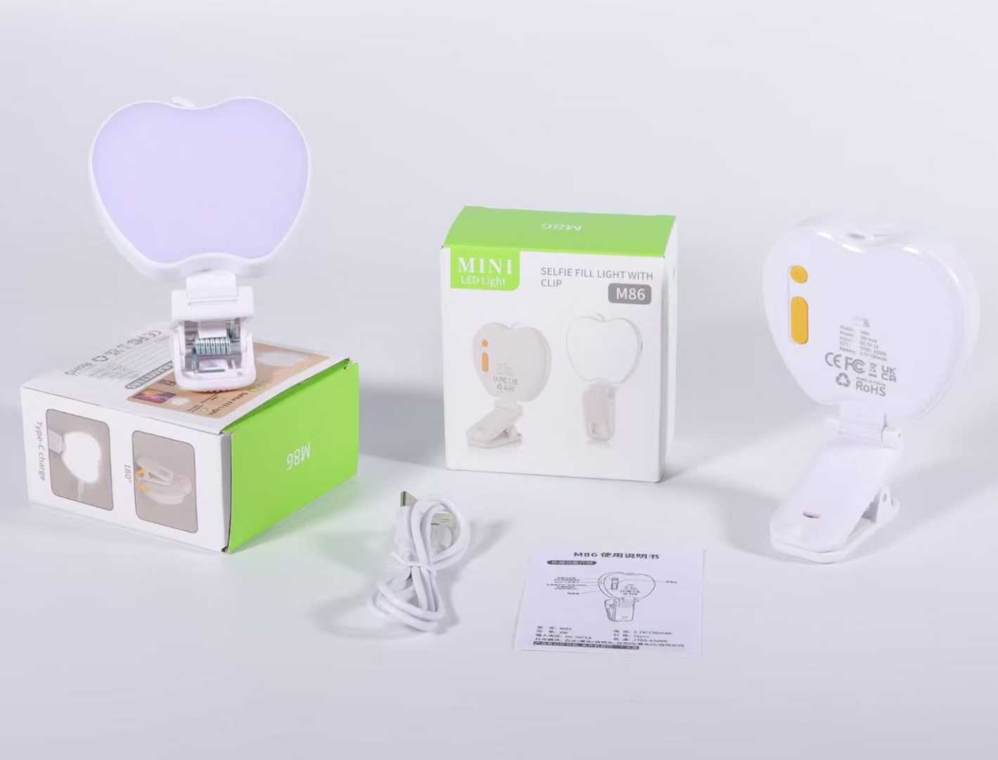 M82 different models of mini portable fill lights. details Picture