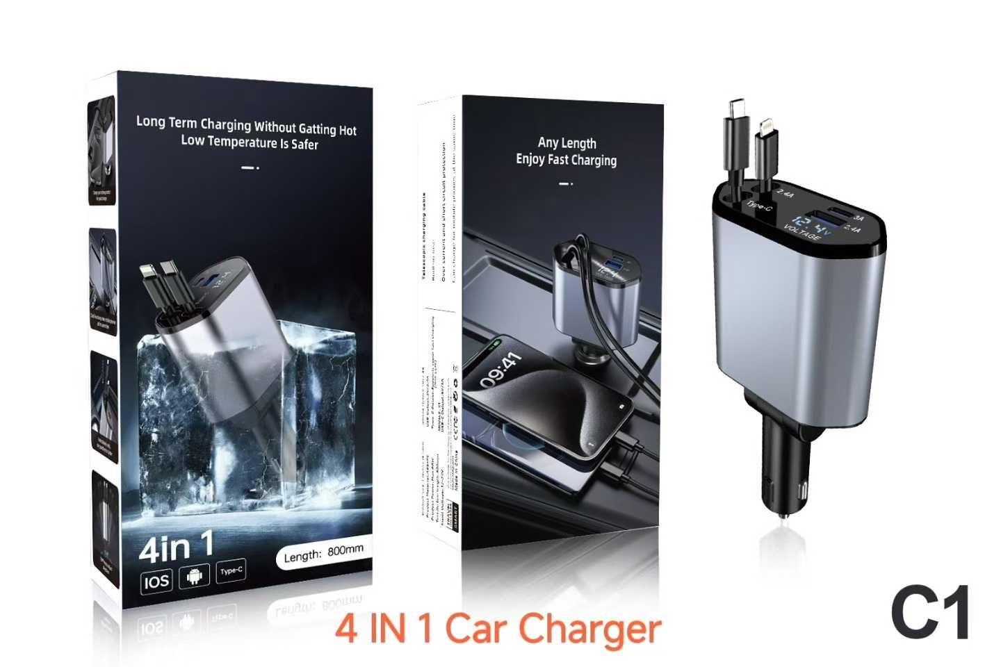 Super fast car charger, Universal car charger head. detail image 4