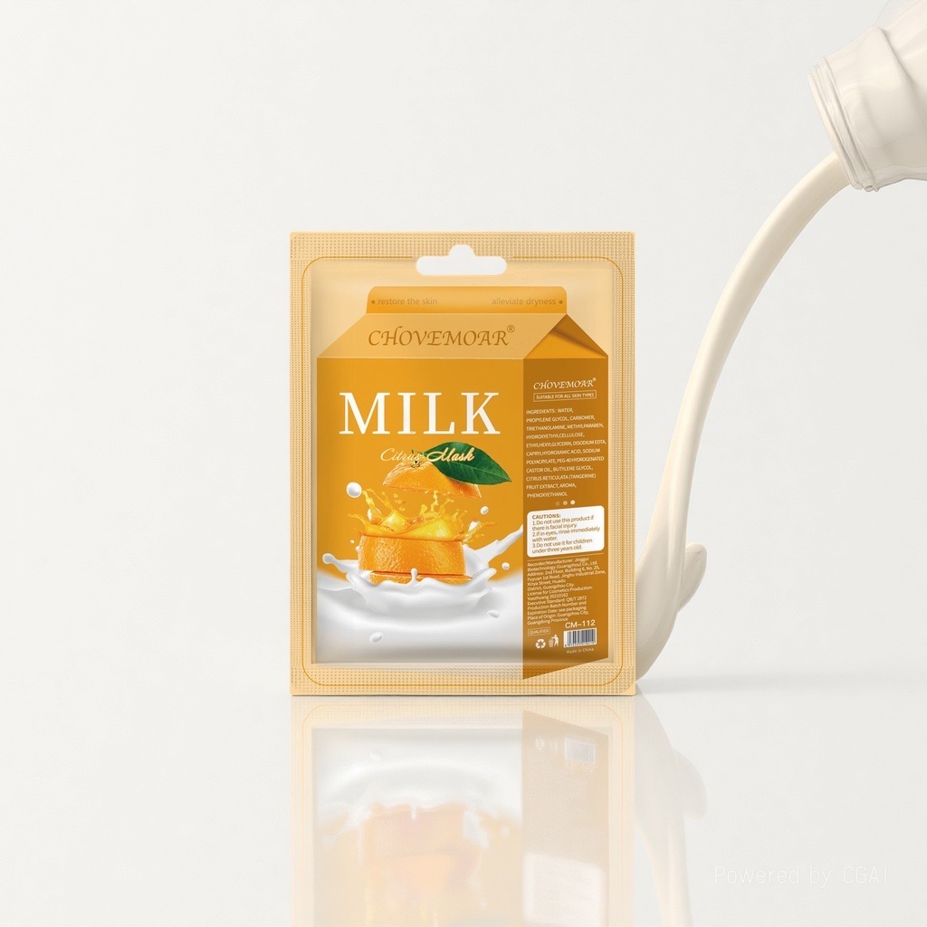 CHOVEMOAR Milk Hydrating MASK VC Brightening Mask to Improve Dullness detail image 2