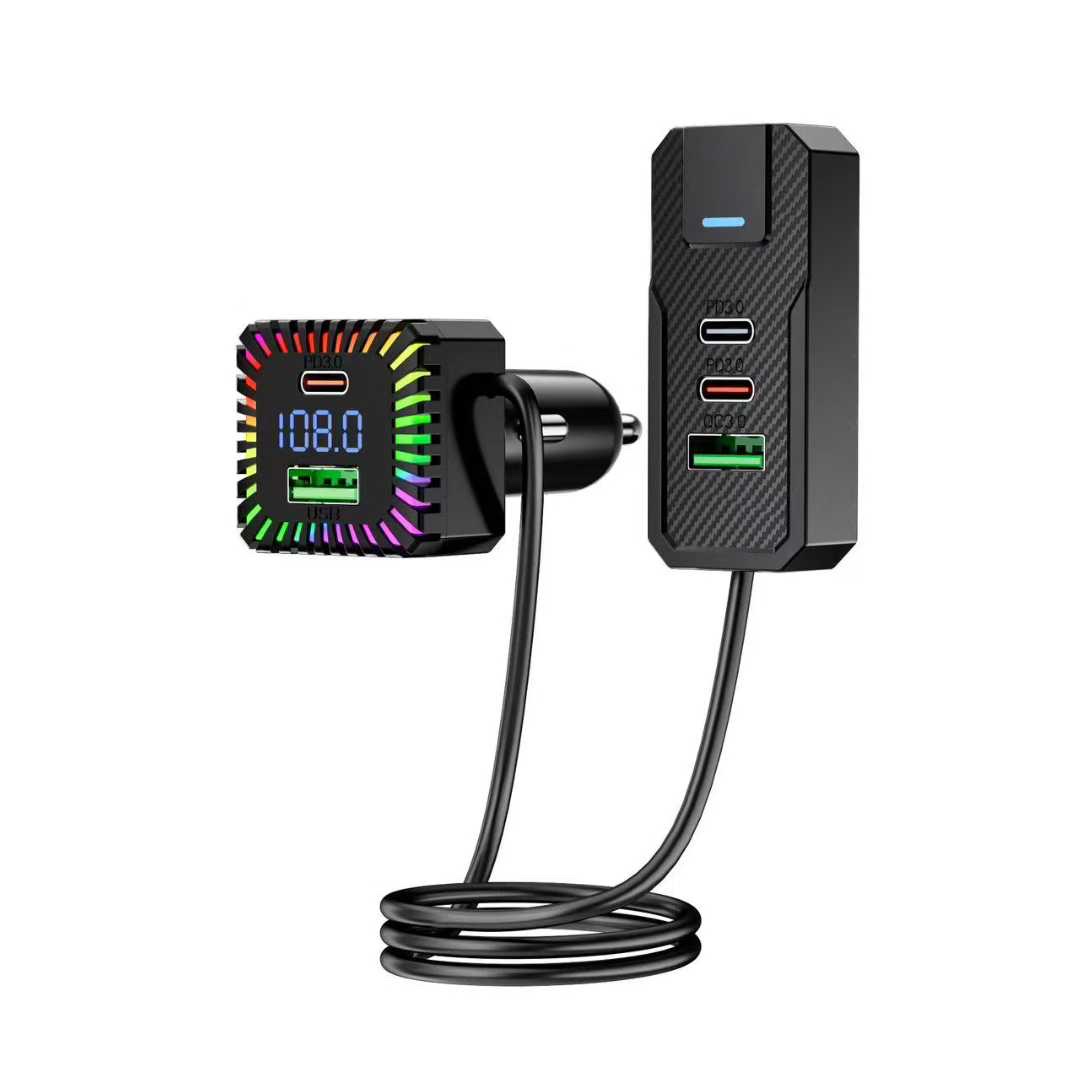 M41 car fast charging, USB12-24w seven-color ambient lighting.
