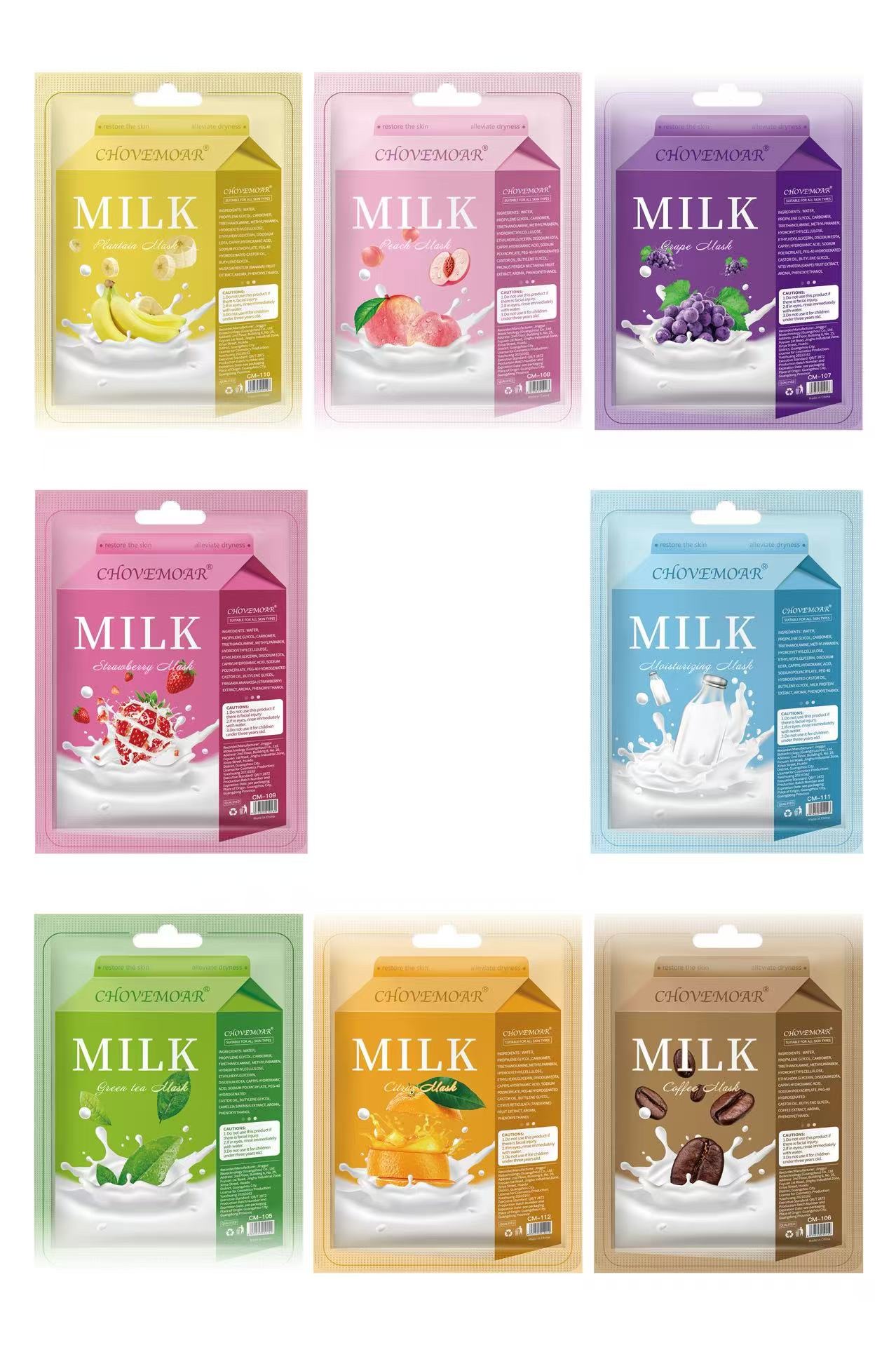CHOVEMOAR Milk Hydrating MASK VC Brightening Mask to Improve Dullness Item Picture