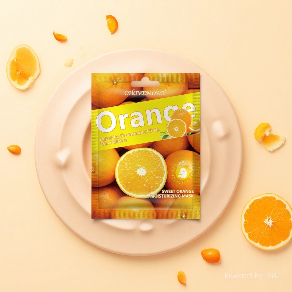 CHOVEMOAR初默水果补水面膜保湿净润嫩肤单片装VC贴片面膜细节图