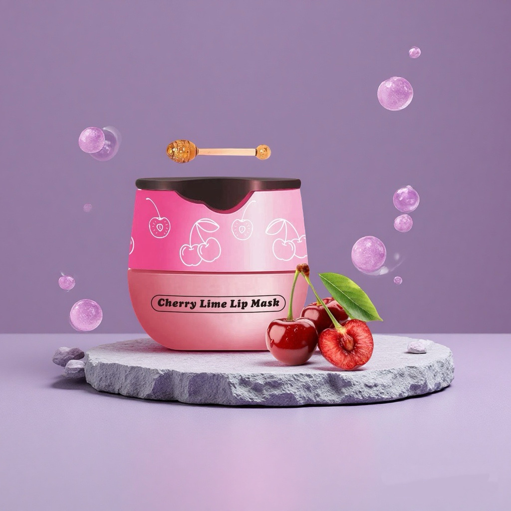 DUACJIEO Cherry lip mask Moisturizing and hydrating Lip Care Lip Balm Hydrating and Repairing Lip Balm Lip Care Wonder Lip Mask detail image 3