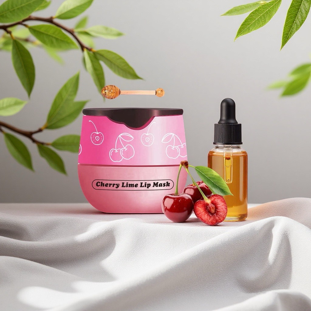 DUACJIEO Cherry lip mask Moisturizing and hydrating Lip Care Lip Balm Hydrating and Repairing Lip Balm Lip Care Wonder Lip Mask detail image 1