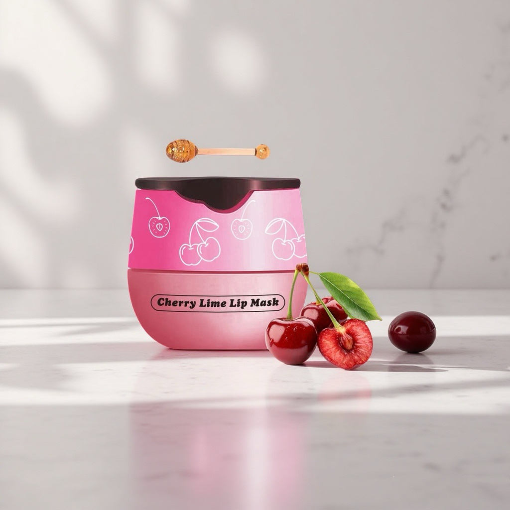 DUACJIEO Cherry lip mask Moisturizing and hydrating Lip Care Lip Balm Hydrating and Repairing Lip Balm Lip Care Wonder Lip Mask Application Scenario