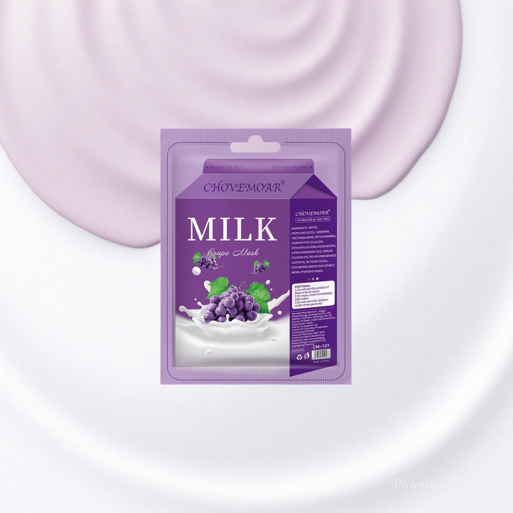 CHOVEMOAR Milk Hydrating MASK VC Brightening Mask to Improve Dullness detail image 4